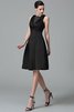 Robe demoiselle d'honneur en satin de lotus avec zip manche nulle de princesse - 4