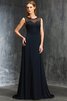 Prinzessin Normale Taille A Linie Ärmelloses Abendkleid mit Sweep Zug - 1