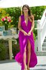 Normale Taille Chiffon Etui Ärmellos sexy langes Abendkleid - 1