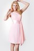 Abito da Damigella Formale E Informale Tubino con Fusciacca Senza Maniche A-Line in Chiffon - 2