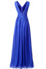 Robe de bal ruchés plongeants jusqu'au sol en satin extensible populaire romantique - 6