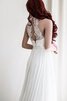 Klassisches Strand Empire Taille Sweep Zug bodenlanges Brautkleid aus Chiffon - 3