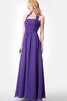 Robe demoiselle d'honneur romantique facile de lotus a-ligne de dos nu - 2