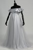 Robe de bal facile moderne avec perle de traîne courte avec manche courte - 8
