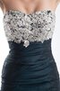 Vestido de Noche de Corte Sirena de Encaje Adorno de Escote sin tirantes - 3