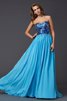 Normale Taille Ärmelloses Prinzessin Anständiges Abendkleid mit Pailletten - 1