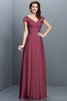 Prinzessin Chiffon Empire Taille Brautjungfernkleid mit Plissierungen mit Drapierung - 5