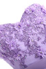 Vestido de Dama de Honor de Corte Recto de Corte princesa de Cristal de Columpio - 3