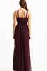 Robe demoiselle d'honneur longue charmeuse trou de serrure a-ligne - 2