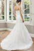 Abito da Sposa Lupetto in Tulle A Terra Senza Maniche Naturale con Applique - 2
