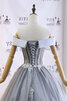 Robe de bal de princesse textile en tulle distinctif cordon de bustier - 5