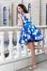 Satin Normale Taille Breiter Träger Spaghetti Träger Mini Cocktailkleid - 2