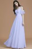 Normale Taille Prinzessin Spaghetti Träger A Linie Bodenlanges Brautjungfernkleid - 23