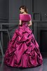 Abito Quinceanera Naturale Allacciato Ball Gown in Raso Cuore - 2