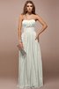 Robe demoiselle d'honneur longue avec sans manches de col en cœur en forme de lotus - 25