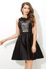Normale Taille Mini Formelles Sexy Cocktailkleid mit Reißverschluss - 5