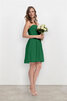 Sencillo Vestido de Dama de Honor de Sala de Dulce de Natural - 4