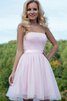 Robe de graduation romantique bref de lotus manche nulle de bustier - 2