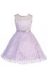 Abito da Cerimonia Bambini A-Line Senza Maniche decorato in pizzo - 7