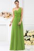 Robe demoiselle d'honneur longue plissé manche nulle avec fronce en chiffon - 14
