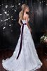 Vestido de Novia de Corte Sirena de Cordón de Apliques de Cola Barriba de Flores - 2