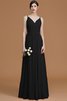 Abito da Damigella A Terra Naturale Principessa in Chiffon A-Line - 8