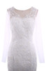 Robe de mariée vintage sexy balancement de traîne moyenne avec décoration dentelle - 2