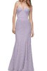 Robe demoiselle d'honneur ruché en forme de col en cœur longueur au ras du sol - 1