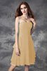 Robe demoiselle d'honneur bref de lotus avec zip a-ligne avec sans manches - 6
