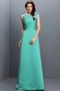Robe demoiselle d'honneur longue en forme fermeutre eclair col en bateau en satin - 14