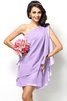 Robe demoiselle d'honneur bref naturel de princesse en chiffon a-ligne - 19