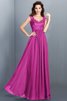 Robe demoiselle d'honneur longue naturel manche nulle jusqu'au sol de princesse - 11
