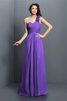Robe demoiselle d'honneur longue avec chiffon avec fleurs ligne a manche nulle - 24