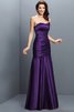 Robe demoiselle d'honneur longue ruché de princesse ligne a en satin - 13
