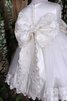 Abito da Cerimonia Bambini con Nastro alta vita con Perline Tondo in Tulle con Piega - 3