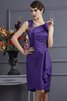 Robe demoiselle d'honneur courte appliques de fourreau textile taffetas avec zip - 24