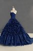 Abito quinceanera senza maniche ball gown bello a terra colorato principessa - 7