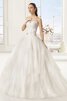 Robe de mariée plissé de mode de bal fermeutre eclair de traîne courte de col en cœur - 1