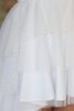 Robe de mariée naturel simple haut bas a-ligne avec gradins - 5