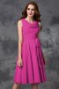 Abito da Damigella Naturale Principessa in Chiffon A-Line Cerniera - 11