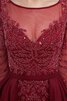 Natürliche Taile Beliebt Anständiges Pompöse Ballkleid mit Reißverschluss - 5
