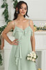 Wunderschönen Elegantes Festliches Brautjungfernkleid mit Rüschen aus Chiffon - 9