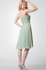 Robe demoiselle d'honneur luxueux simple entrecroisé avec gradins avec chiffon - 3