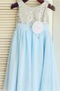 Chiffon Prinzessin Empire Taille Paillette Paillettenbesetztes Blumenmädchenkleid - 2