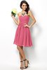 Abito da Damigella Cuore Cerniera Principessa A-Line in Chiffon - 27