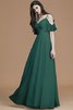 Normale Taille Prinzessin Spaghetti Träger A Linie Bodenlanges Brautjungfernkleid - 15