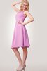 Robe demoiselle d'honneur simple manche nulle ceinture en étoffe ruché ligne a - 2