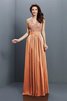 Reißverschluss Ärmellos Prinzessin Chiffon V-Ausschnitt Brautjungfernkleid - 19