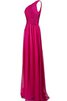 Robe demoiselle d'honneur naturel manche nulle longueur au ras du sol ruché avec zip - 2