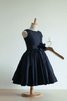 Abito da Cerimonia Bambini Lunghi Senza Maniche A-Line in Taffeta decorato - 3